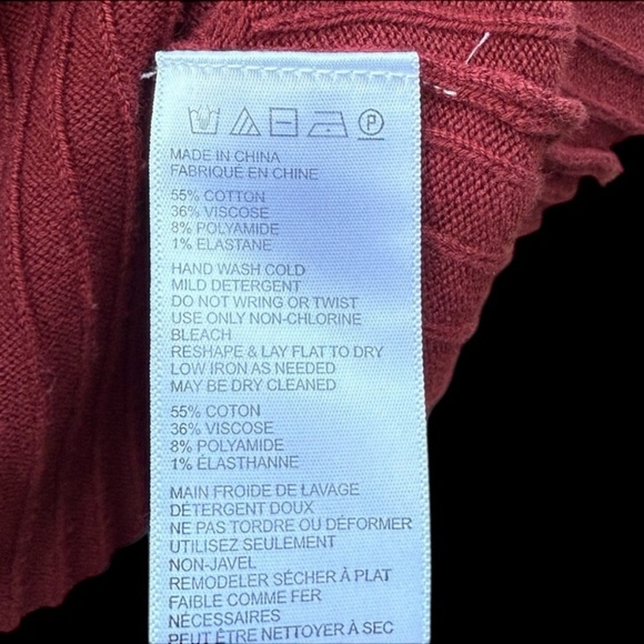 Free People Burgundy A-Line Faux Wrap Skirt Size Small - Picture 6 of 6